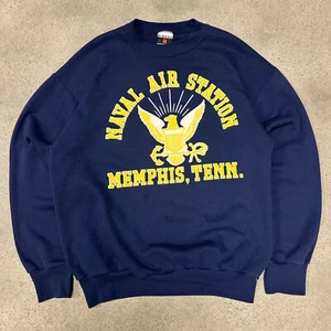 Sudadera Vintage Estación Aérea Naval Memphis TN - Imagen 1 de 3