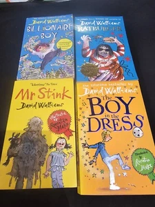 David Walliams X4 Books Ratburger, Stink, The Boy In The Dress, Billionaire Boy - Picture 1 of 10