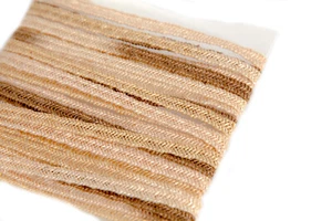 Gold Coffee Braid Trim Abaca Hemp Straw Woven Ribbon 6mm  Millinery Hats Crafts - Picture 1 of 2