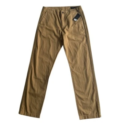 Rag & Bone Men’s Brighton Cotton & Linen Chino Pants Sz 29 Rugged Brown Summer - Image 1 of 4
