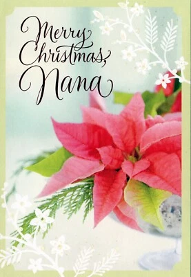 Sweet MERRY CHRISTMAS Greeting Card FOR NANA GRANDMOTHER by Hallmark + Envelope - Image 1 of 4