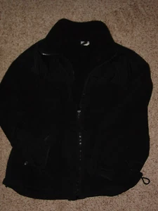Mens Military Issued Fleece Black 8415-01-461-8341 Cold Weather Jacket! Size L - Picture 1 of 8