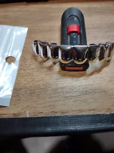 Stainless Steel Hip Hop Teeth Grillz Top and Bottom Grills - Picture 1 of 1