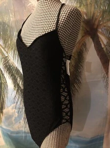 SO Black Sexy One Piece Swim suit ties in the back Size X-Large New With Tags - Picture 1 of 10