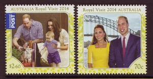 AUSTRALIEN 2014 ROYAL VISIT 2er SET POSTFRISCH, POSTFRISCH - Bild 1 von 1