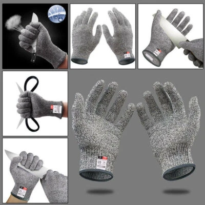 2X S-XL Schnittfeste Schnittschutz Handschuhe für Metzger Küche Glas Arbeit DE - Bild 1 von 4