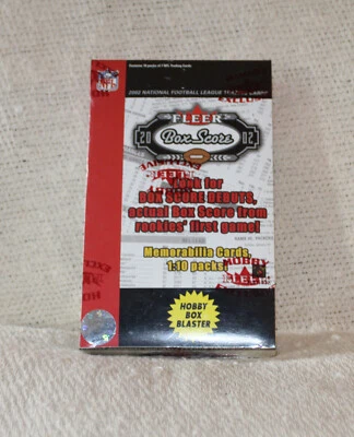 2002 Fleer BOX SCORE Football Blaster Box--Factory Sealed--10 Packs - Image 1 of 4