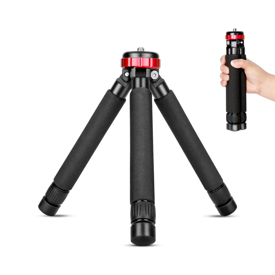 Mini Tripod Tabletop Tripod with 1/4 and 3/8 Screw Mount and Function Leg Design - Image 1 of 4