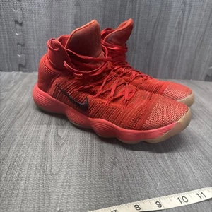 Nike React Hyperdunk 2017 Flyknit University Red 917726 600 Mens Size 10 Used - Picture 1 of 9