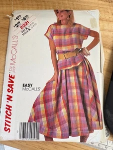 Stitch N Save 2321 pattern: EASY Top and Skirt,  Misses Size 6-10 UNCUT - Picture 1 of 2
