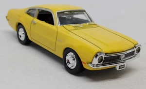 Motor Max Canary Yellow '70 Ford Maverick #6117 Loose Diecast 1:60 Rubber Tires - Picture 1 of 6