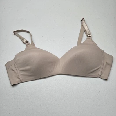 Warners Women Bra 38B Beige T Shirt Wireless Strap Adjustable Lightly Lined - Image 1 of 4
