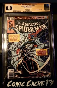 💥Spider-Man #210 - 1st  app Madame Web - CGC 8.0 WP NEWSTAND Signed Al Milgrom  - Picture 1 of 4