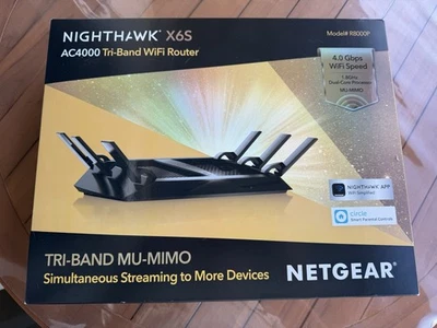 NETGEAR Nighthawk X6S AC4000 Tri-Band WiFi Router (R8000P) – READ - Image 1 of 3