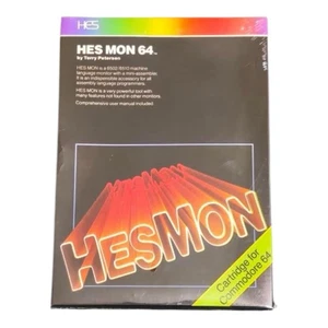 HESMON 64 Commodore 64 software gioco nuovo sigillato in fabbrica vintage NOS Hes Mon - Foto 1 di 3