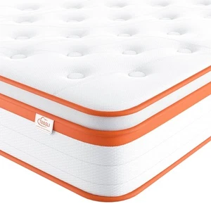 Double Mattress 4FT6 10 Inch Gel Memory Foam 7 Zone Orthopedic Double Mattress - Picture 1 of 24