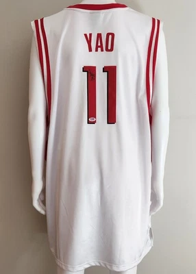 Yao Ming Signed Houston Rockets Authentic Jersey NBA PSA DNA HOF - Image 1 of 4