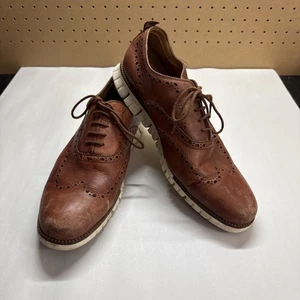 Cole Haan Herren Zerogrand Braun Leder Oxford Schuhe Größe 11 W  - Bild 1 von 12