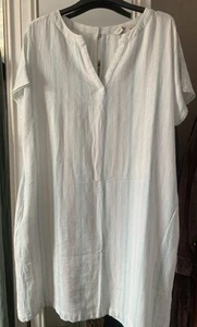 Ladies Linen Mix Dress Size 12 - Picture 1 of 5