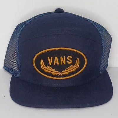 Gorra WTAPS x VANS Panel Trucker Snapback Azul Marino con Parche Bordado Foto 1 de 4