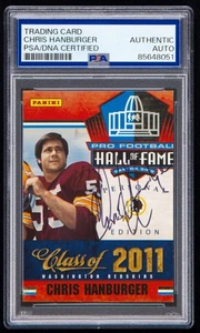 Chris Hanburger Signed 2011 Panini Timeless Treasures Hall of Fame Card #11 -PSA - Bild 1 von 2