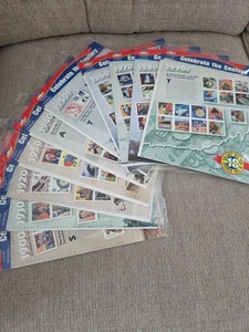 CELEBRATE THE CENTURY 1900-1990s. Complete 10 sheets. US Stamp Postage Sheet - Picture 1 of 8
