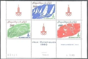 Mali C383-C385, C385a, MNH. Olympics Moscow-1980. Equestrian, Yachting, Soccer. - Picture 1 of 2