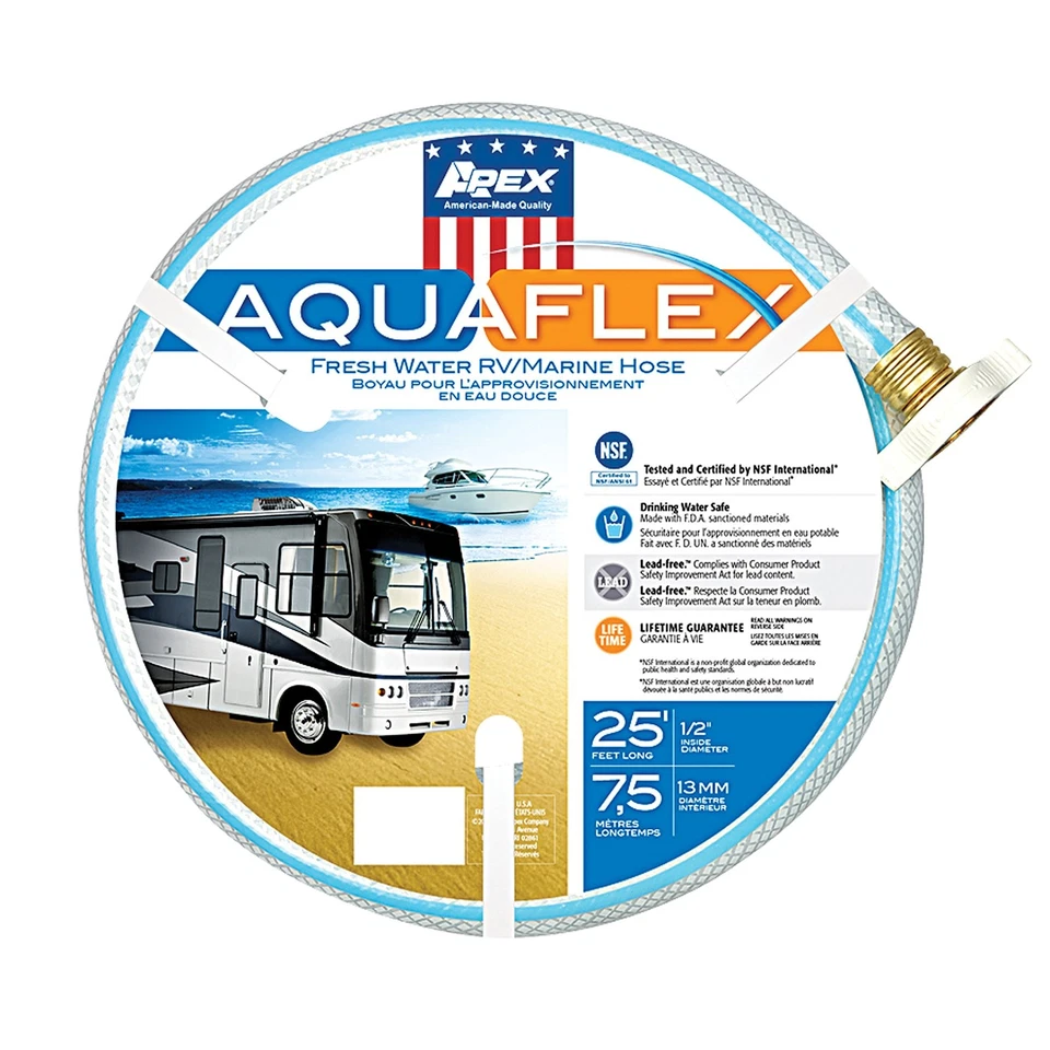 Manguera para autocaravana/marina Teknor Apex 7503-25 AquaFlex - 1/2" x 25' 1/2" x 25' Foto 1 de 1