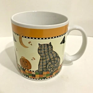 Sakura Debbie Mumm Kitty Katze Tasse Becher Kaffee Tee Halloween Herbst Kürbis 1998 - Bild 1 von 6