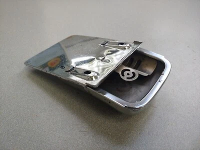 NICE USED ORIGINAL GHE PORSCHE 356A 356B 356C 356SC CHROME ASHTRAY WITH MOUNT #8 - Image 1 of 4