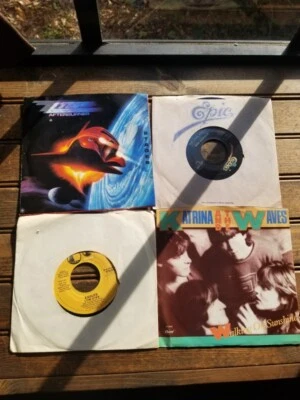 Lot of 4 -EAGLES - Lyin Eyes, Katrina, 22 Top, Charlie Daniel's Band- 45 RPM 7"  - Image 1 of 3