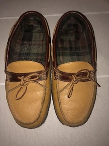 Vintage L.L Bean Hausschuhe Herren Gr. 9 Medium Flanell gefütterte Innensohle - Bild 1 von 5