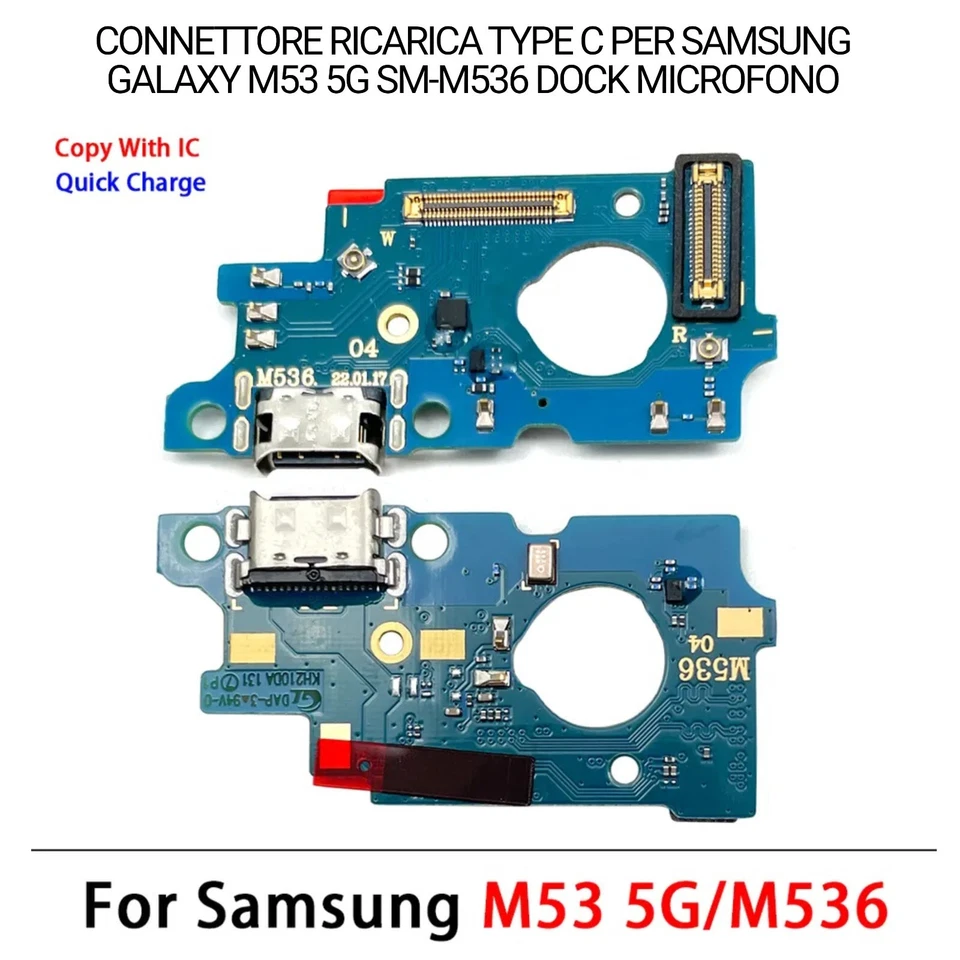 CONNETTORE DI RICARICA PER SAMSUNG GALAXY A20 A20E A30 A40 A50 A51 CARICA TYPE C
