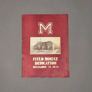 1928 WHARTON FIELD HOUSE DEDICATION PROGRAM Moline High School ILLINOIS Sports - Picture 1 of 24