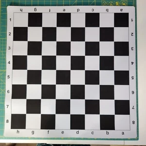 20" x 20" Large Soft Mouse Pad Tournament Chess Board - No Pieces - Picture 1 of 8