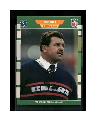 1989 Pro Set Mike Ditka #53 Chicago Bears Football Card HOF - Image 1 of 4