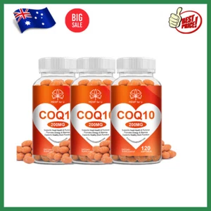3 Bottles COQ10 Coenzyme Q-10 Capsules Strong Antioxidant,Support Heart Health - Picture 1 of 10