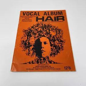 Vintage Sheet Music Hair Vocal Album Musical London West End Production - Picture 1 of 7