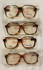 NOS Lot Of 4 VINTAGE Hipster Eyewear Frames 80s Retro Unisex Rad New Old Stock - Picture 1 of 3