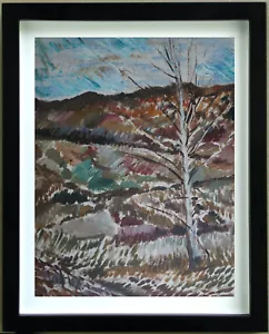 Drawing Designers Gouache Landscape Signed Robert Calix (1919/2008 - Picture 1 of 9
