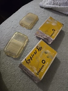 NOS 68 1968 Oldsmobile Lh Rh Lenses Set 5960146 5960145 Oem Pair - Picture 1 of 5