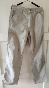 Rare Vintage Carhartt 92WS beige Carpenter 31x34 Crafted with pride in USA 1994? - Bild 1 von 4