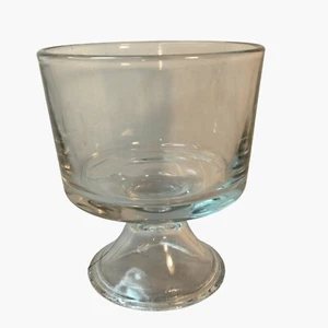 Clear Glass Pedestal Goblet Mini Trifle Dish Candle Holder 4 x 4 Inch - Picture 1 of 4