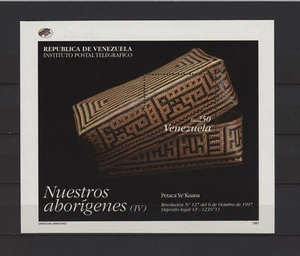 s43945 VENEZUELA MNH** 1997 Handicrafts s/s - Foto 1 di 1