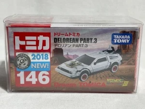 2018 TAKARA TOMY TOMICA 146 JAPAN Back To The Future III 3 DeLorean, HTF! - Picture 1 of 5
