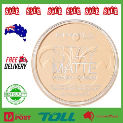 Rimmel London Stay Matte Pressed Powder Number-001 Transparent 14 g NEW AU - image 1 of 4