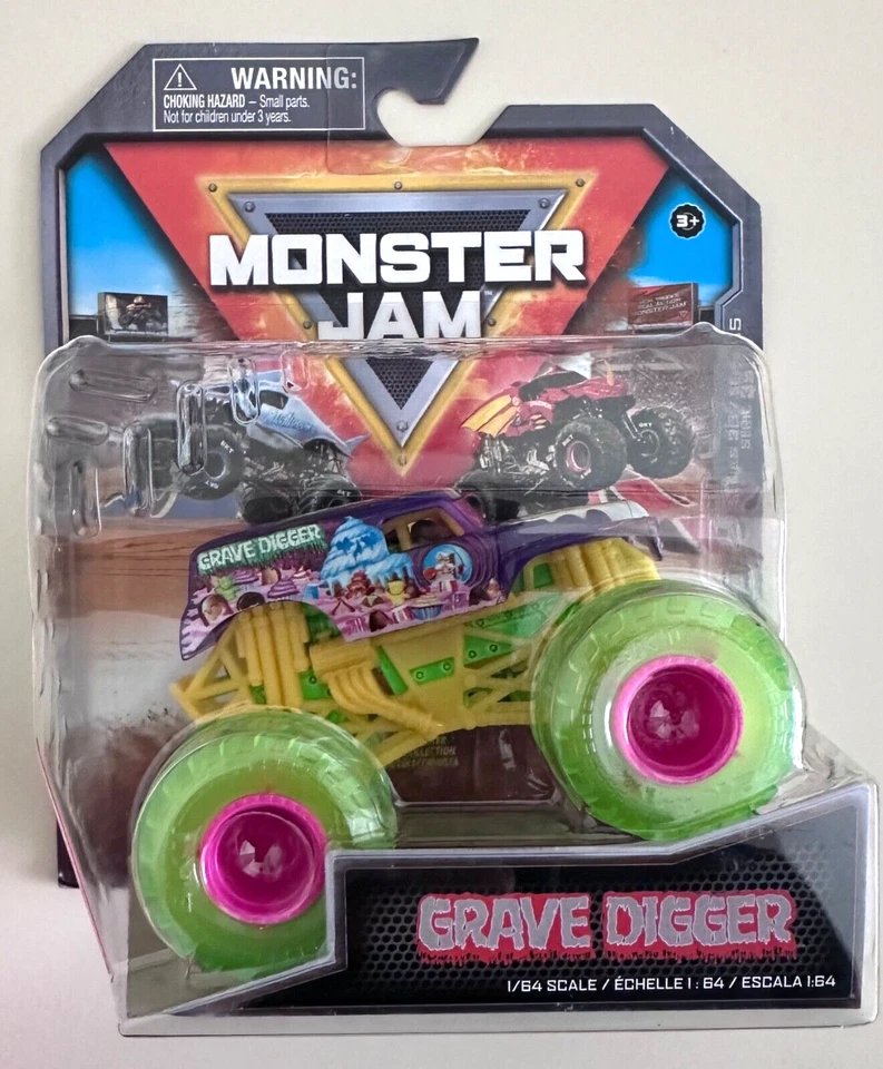 NIB Monster Jam 1:64 Scale Truck Grave Digger Street Treats Diecast Toy - Image 1 of 1