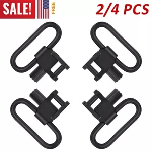 1/2/4PCS Heavy Duty Steel Rifle Gun Sling Swivels, Quick Detach, 1\" or 1.25\" - Picture 1 of 20