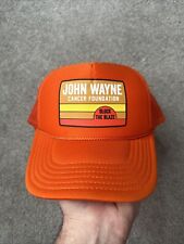 John Wayne Cancer Foundation Trucker Hat Block The Blaze Snapback Orange Cap
