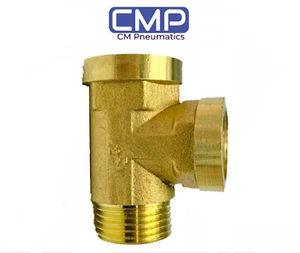 Turbo Oil Pressure Gauge Adapter Fitting 1/8 BSPT Brass T Piece Sensor Sender - Picture 1 of 4